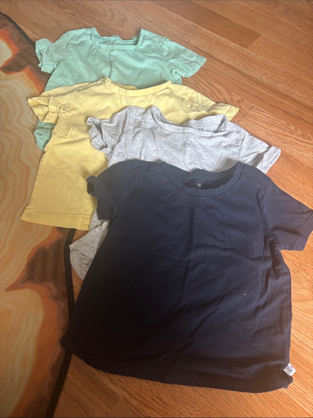 Kids Short-Sleeve Tee Pack - Navy, Gray, Yellow, Mint
